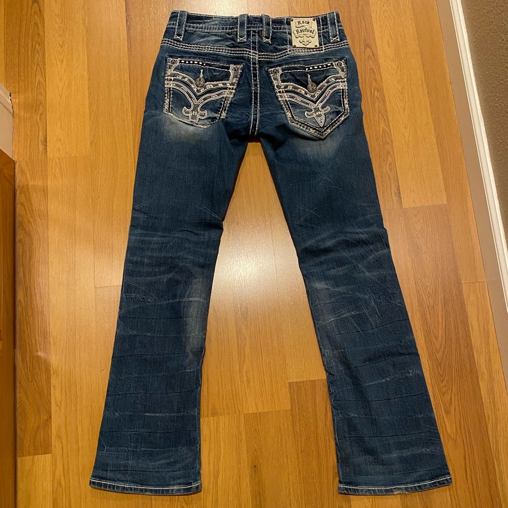 Mens Rock Revival slim bootcut